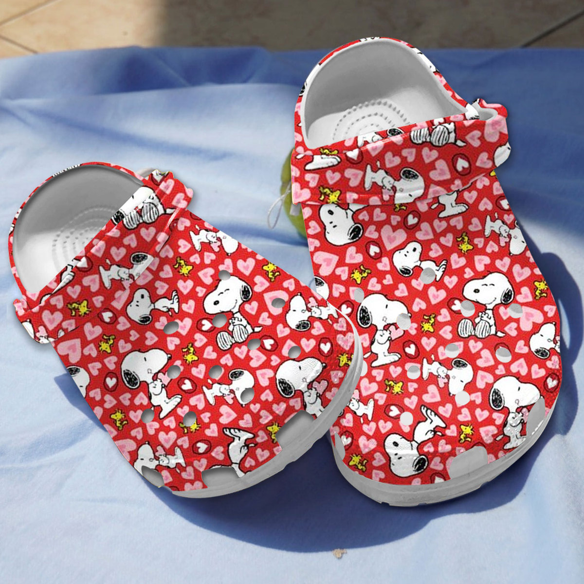  breathable and water resistant snoopy red clogs express shipping available 5knlt