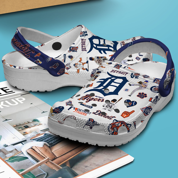 3d printed and safety detriot tigers white clogs perfect for outdoor activity 1hlru