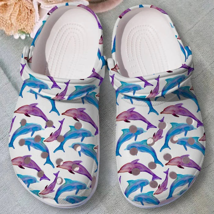 3d printed and soft dolphin white clogs best price for everyday uast3