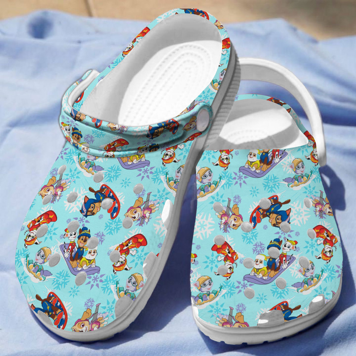 3d printed and soft paw patrol clogs suitable for outdoor walking ezgst