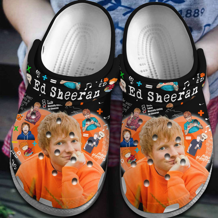 3d printed design ed sheeran colorful clogs best price for everyday kvql8