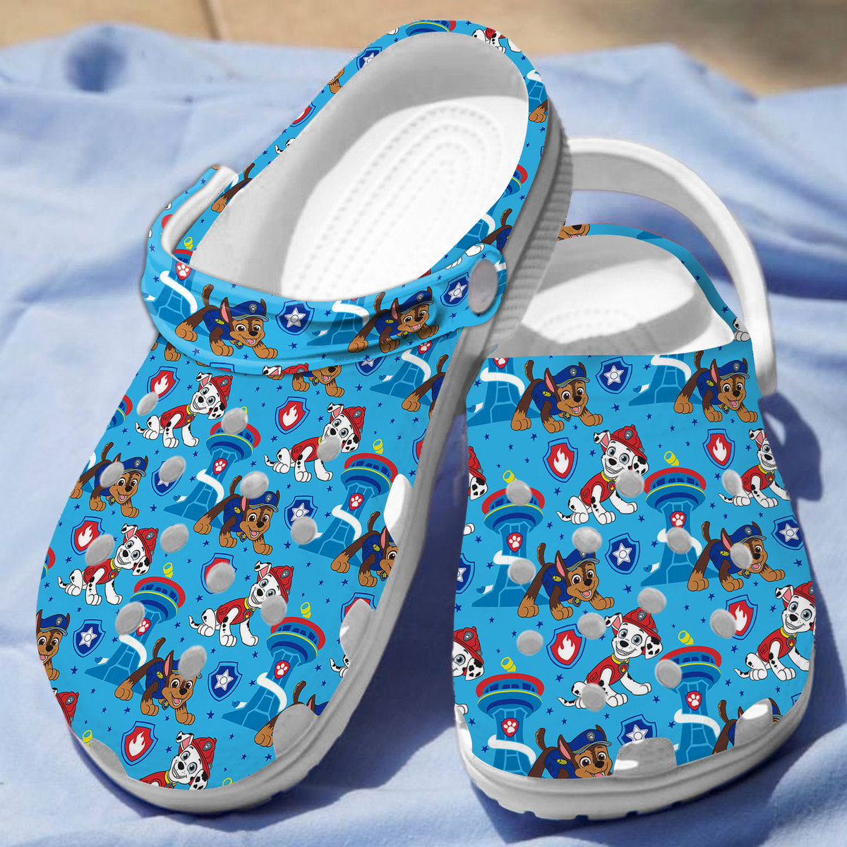 breathable and fluffy paw patrol blue clogs perfect footwear for family k29xd