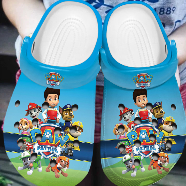 breathable and fluffy paw patrol clogs suitable for outdoor walking wpr7k