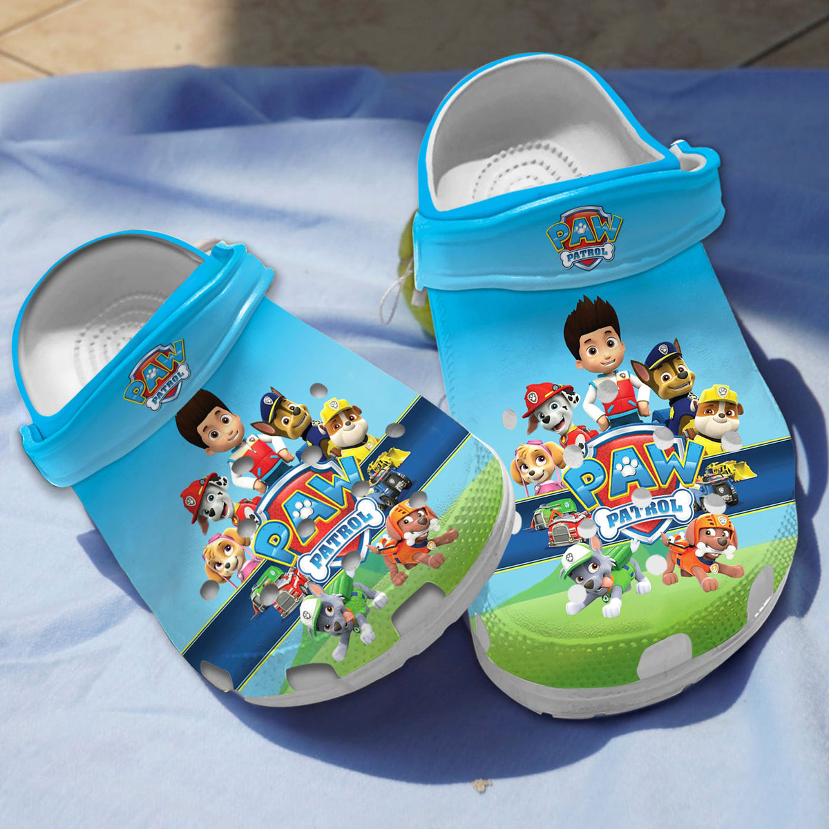 breathable and fluffy paw patrol clogs suitable for outdoor walking xdtrd