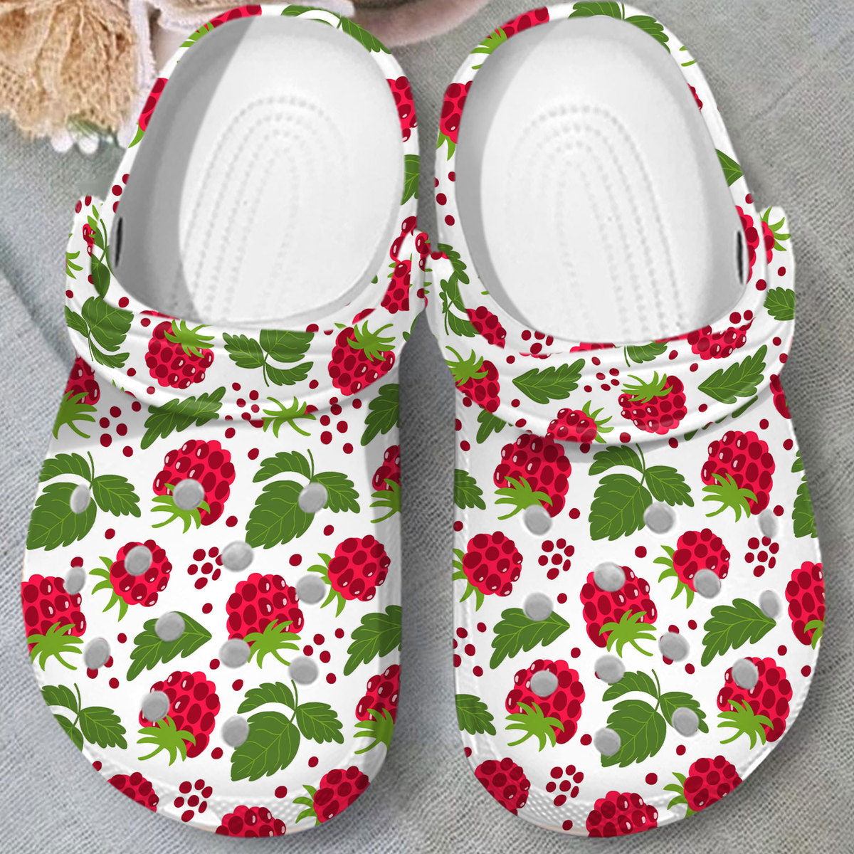 breathable and non slip raspberry white clogs perfect for outdoor activity frojc