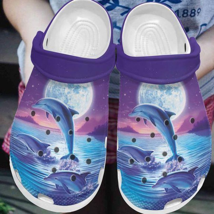 breathable and rare dolphin colorful clogs perfect footwear for family qbztf