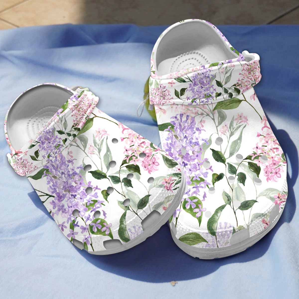 breathable and soft lilac white clogs cute and safe for kids and adults 9qysm