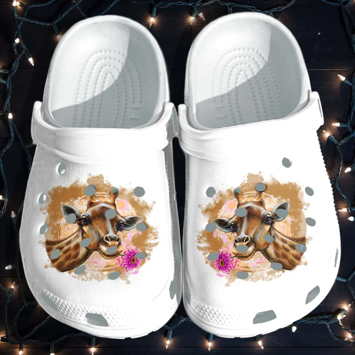 breathable and water proof giraffe white clogs best price for everyday jb1it