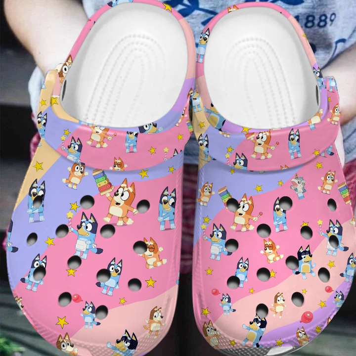 breathable and water resistant bluey colorful clogs perfect footwear for family shpnx