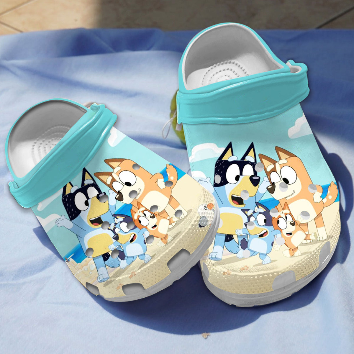 classic design bluey blue clogs easy to take on and off dlaw8