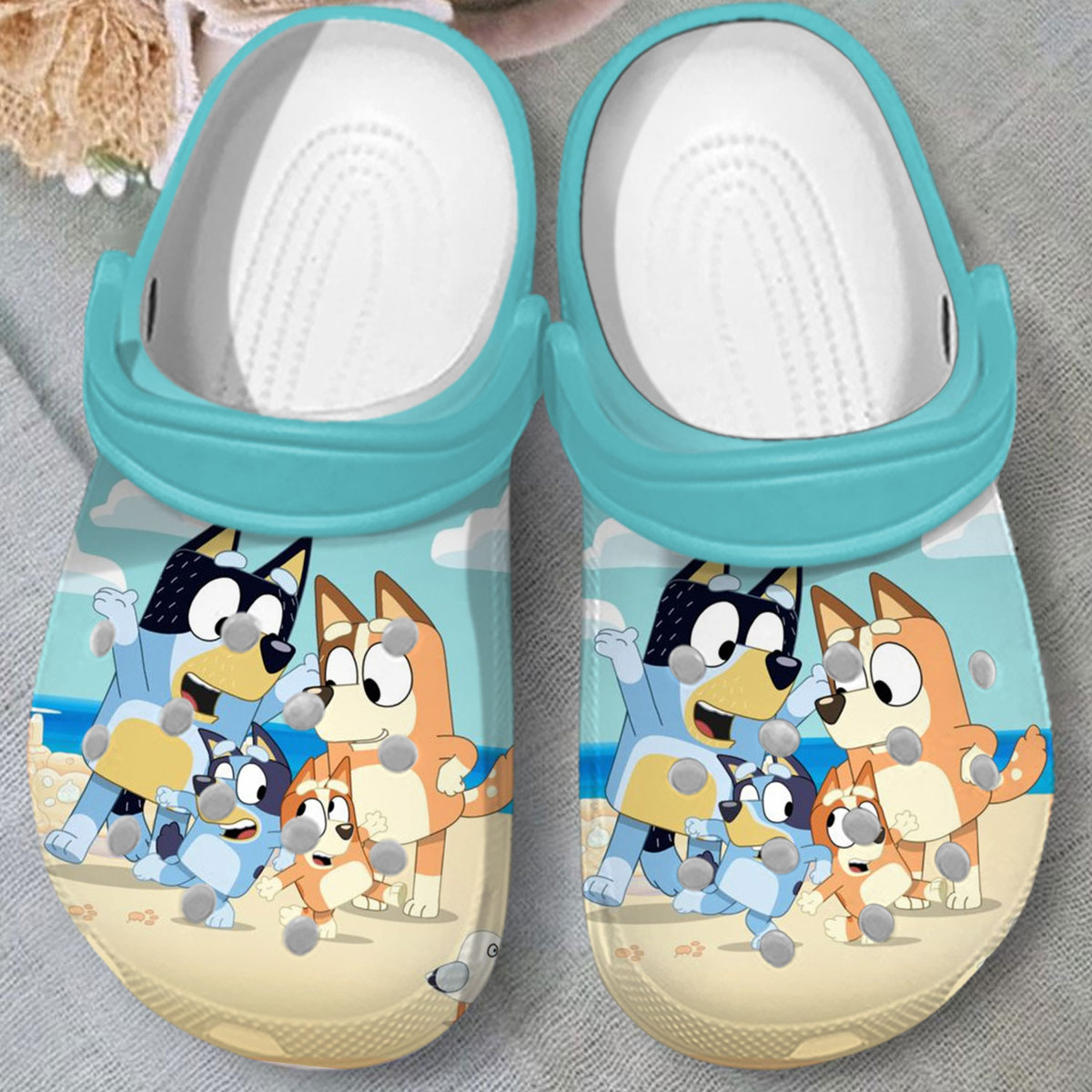 classic design bluey blue clogs easy to take on and off l8gbl