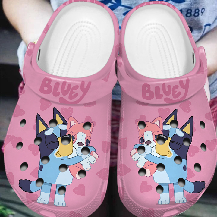 classic design bluey pink clogs express shipping available tcfrb