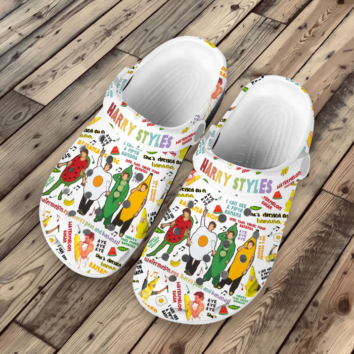 comfortable and fluffy harry styles colorful clogs perfect for outdoor activity pdaz6