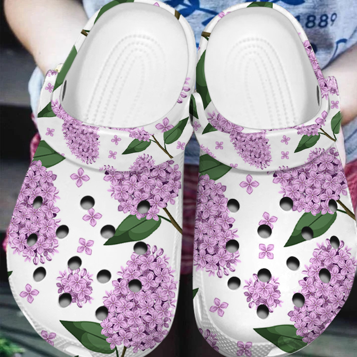 comfortable and lightweight lilac white clogs perfect footwear for family oqjto