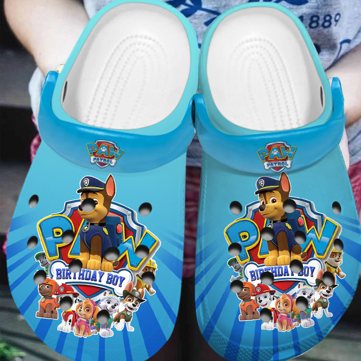 comfortable and non slip paw patrol blue clogs suitable for outdoor walking nuvax