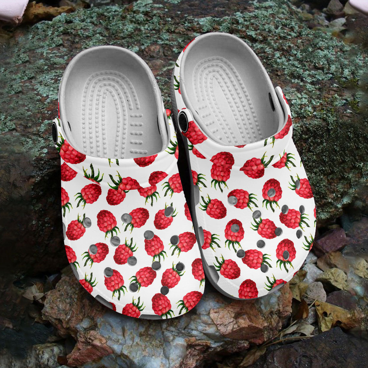 comfortable and non slip raspberry white clogs suitable for outdoor walking yuehz