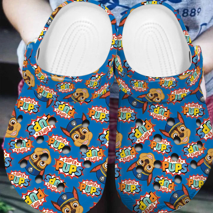 comfortable and water proof paw patrol blue clogs perfect footwear for family f8top