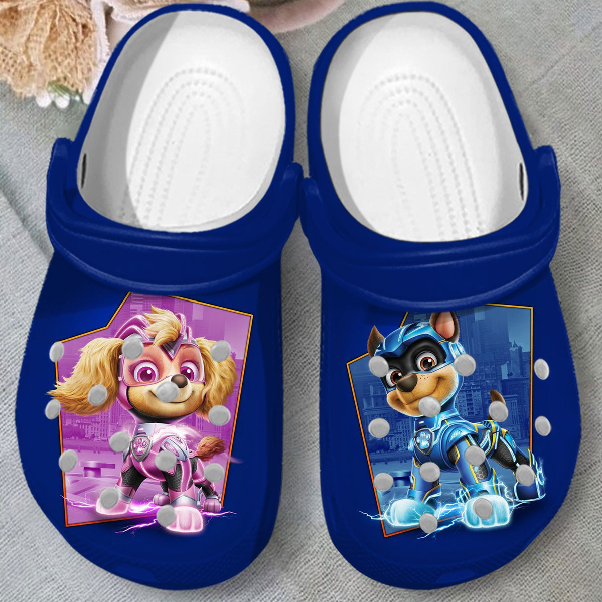 comfortable and water prooft paw patrol blue clogs perfect footwear for family stx87