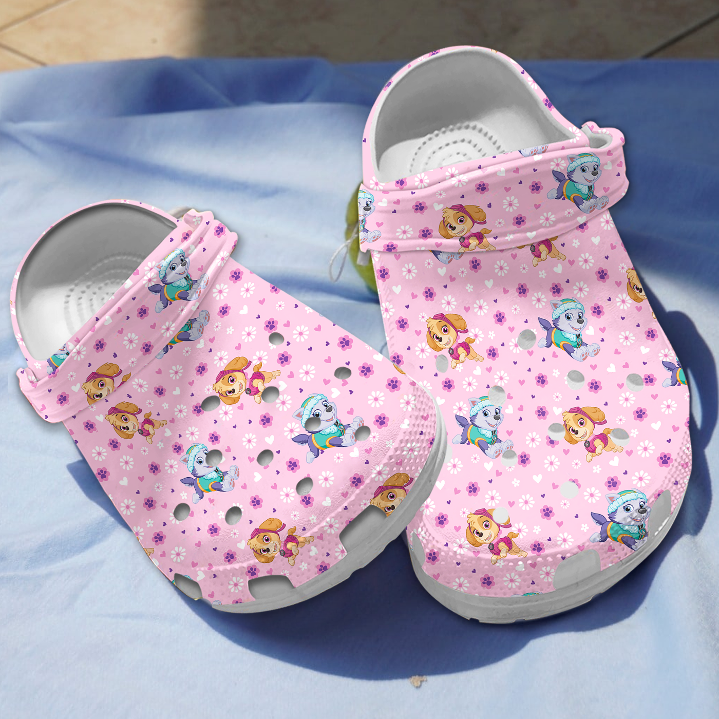 comfortable and water resistant paw patrol pink clogs suitable for outdoor walking 2d9wp