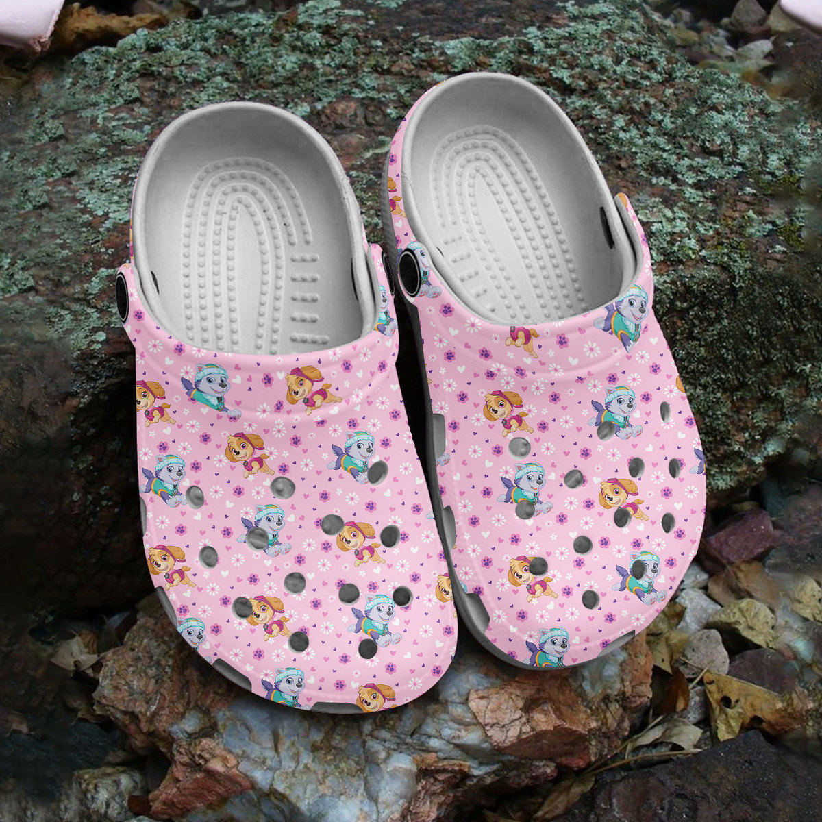 comfortable and water resistant paw patrol pink clogs suitable for outdoor walking ahkfb