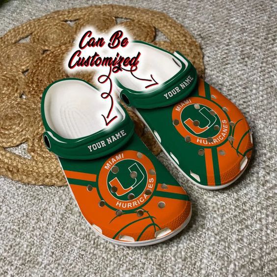 Customized And Safety Miami Hurricanes Clogs, Unisex Clogs Match Your Lifestyle