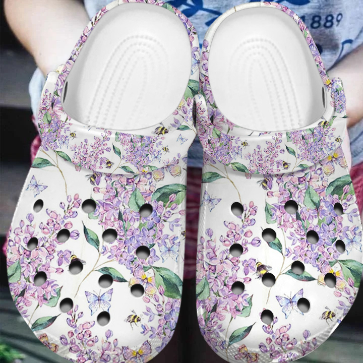 fluffy and rare lilac white clogs perfect for outdoor play cmrcf