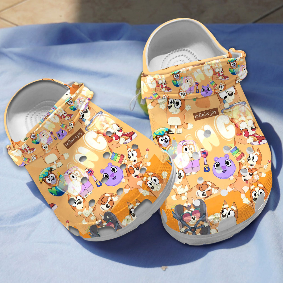 good looking design bluey orange clogs perfect for outdoor play vmhhq