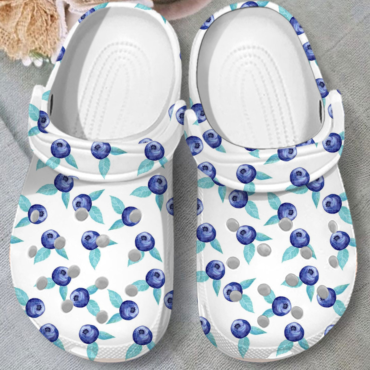 lightweight and breathable blueberry white clogs perfect for outdoor play yky2m