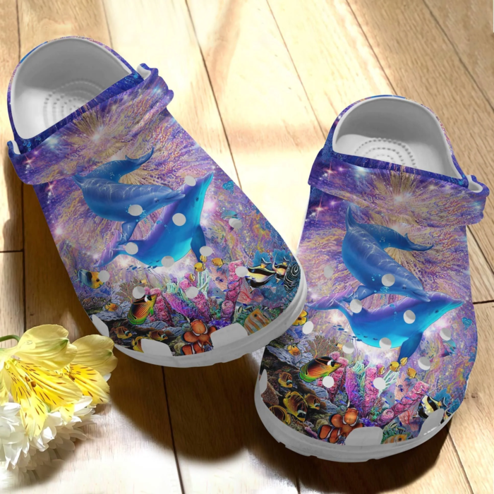 lightweight and breathable dolphin colorful clogs easy to clean and quick to dry jednx