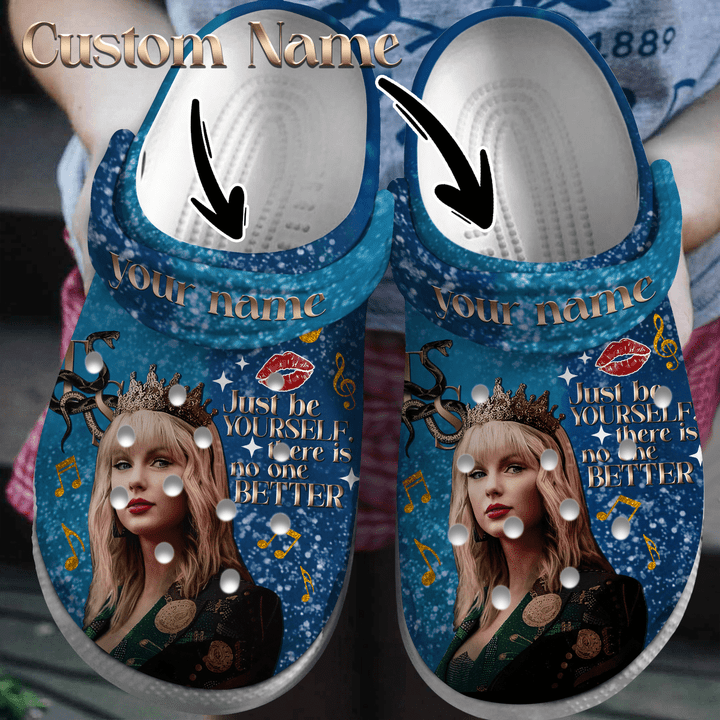 Lightweight And Comfort Taylor Swift Blue Clogs, High-quality EVA Sole