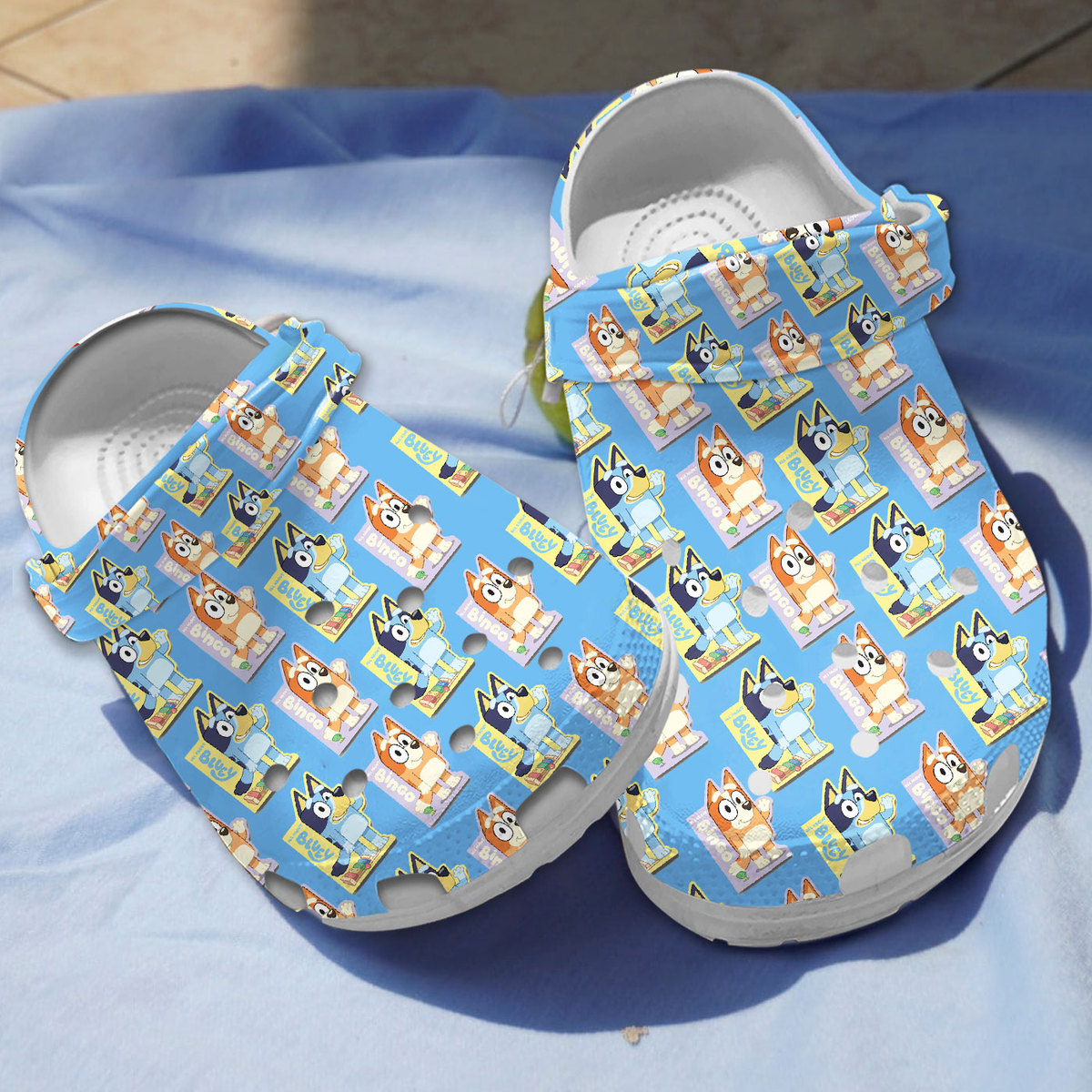 lightweight and non slip bluey blue clogs perfect footwear for family m2oy0