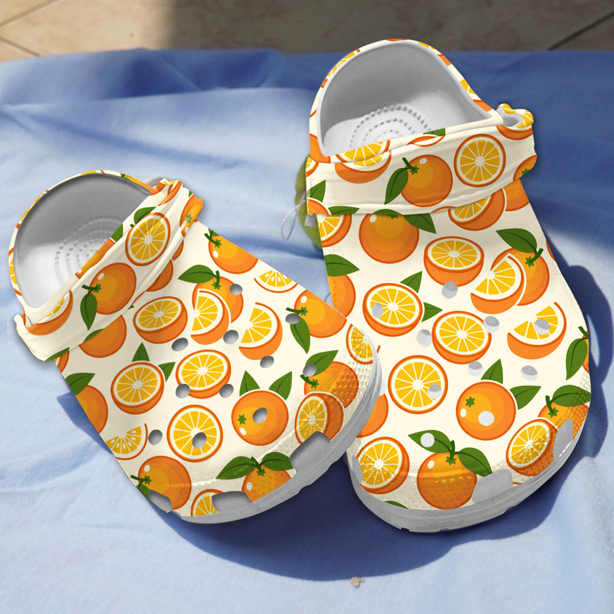 lightweight and non slip orange white clogs perfect footwear for men and women 6k2dh