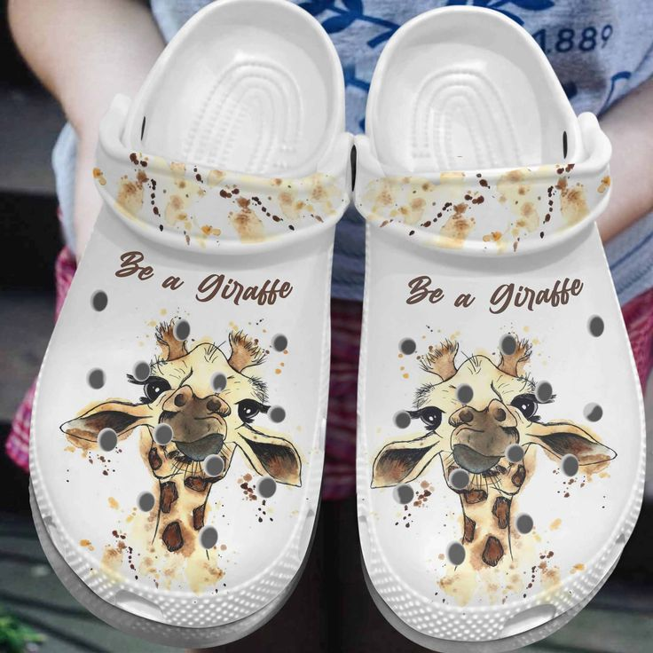 lightweight and safety giraffe white clogs perfect footwear for family xorzj