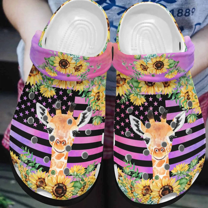 lightweight and soft giraffe colorful clogs best price for everyday qrywl