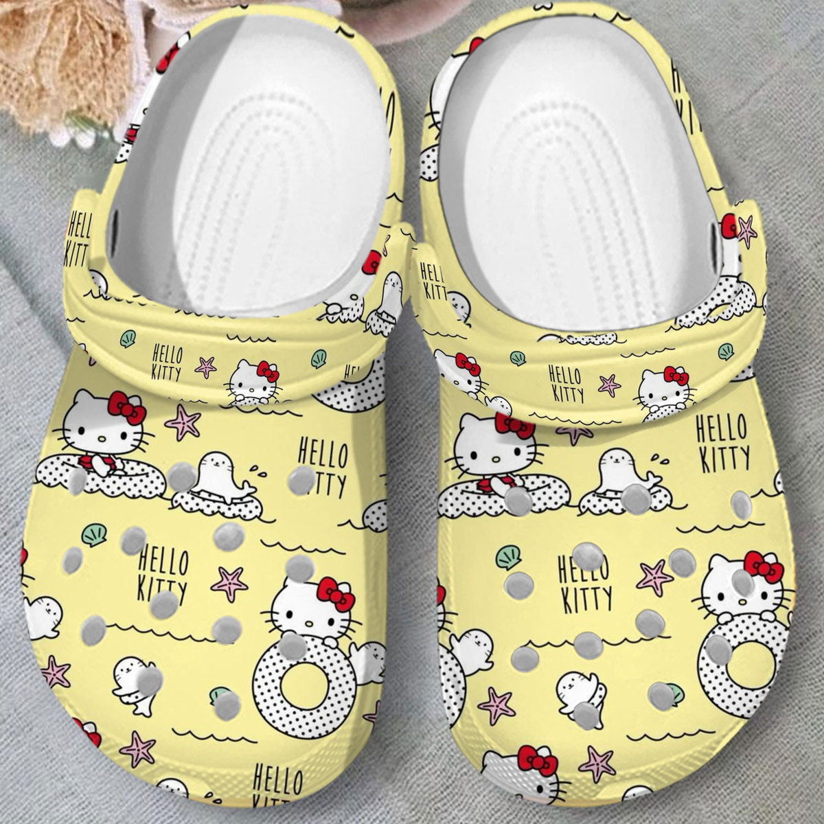 limited edition hello kitty yellow clogs express shipping available 2rv9l