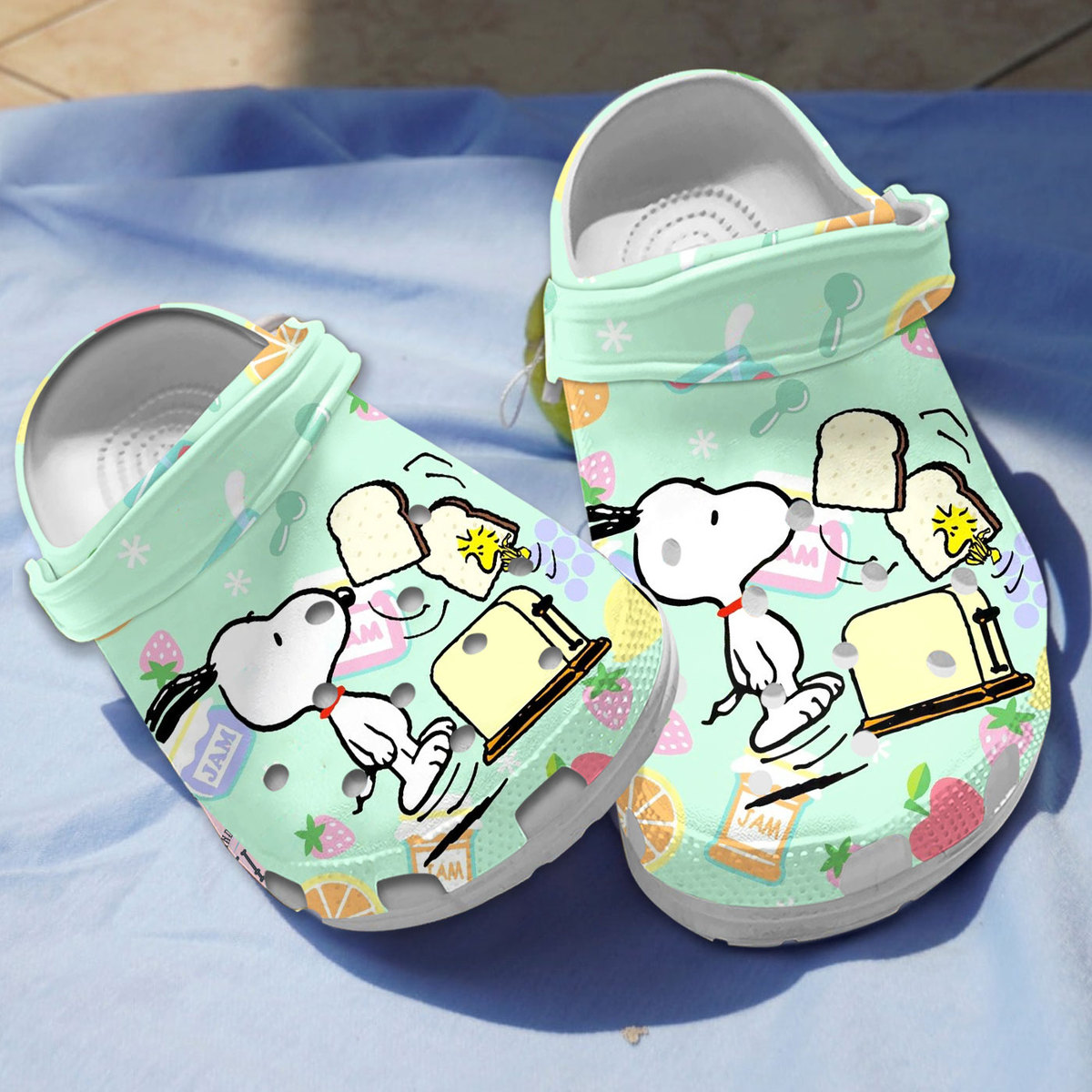 new 3d printed design snoopy green clogs easy to clean and fast to dry d8pu4