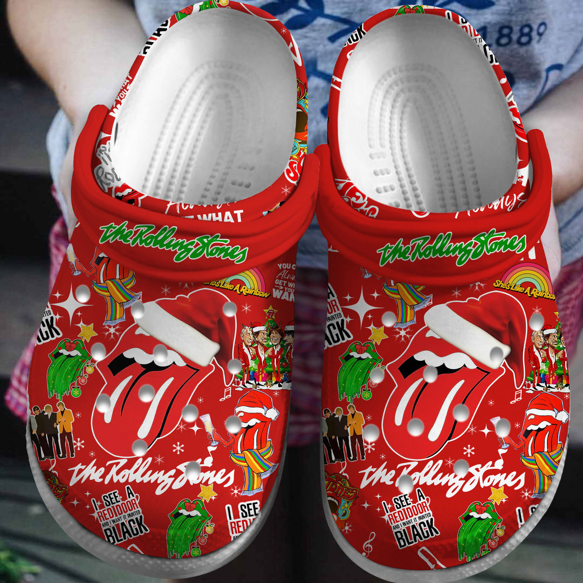 New And 3d Printed Rolling Stones Red Clogs, Color And Style For Every Personality