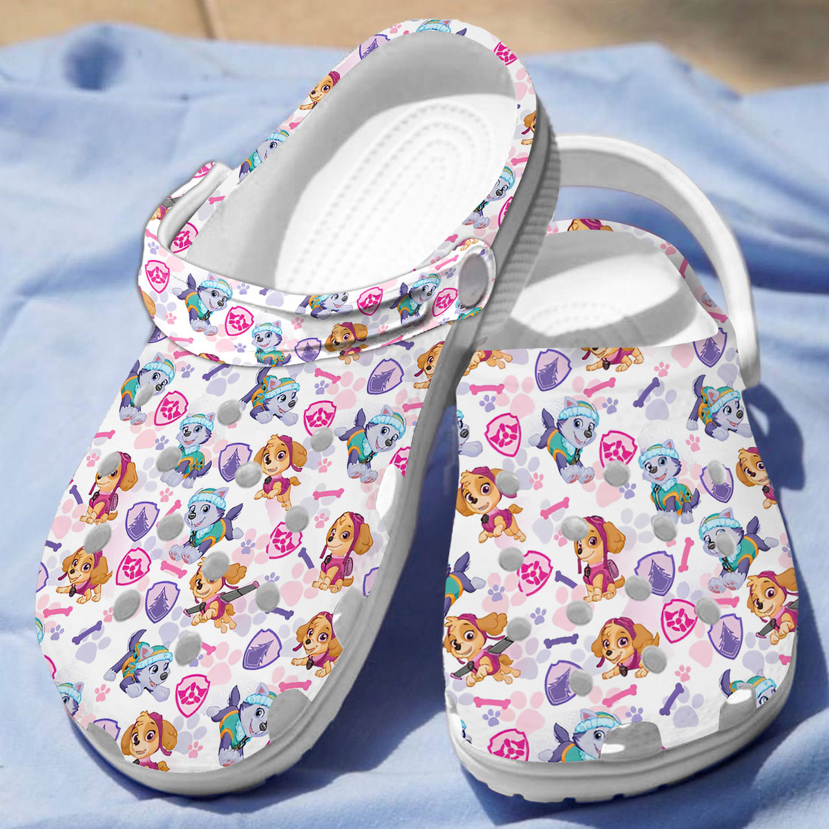 new and beautiful paw patrol colorful clogs cute and safe for kids and adults peo7f