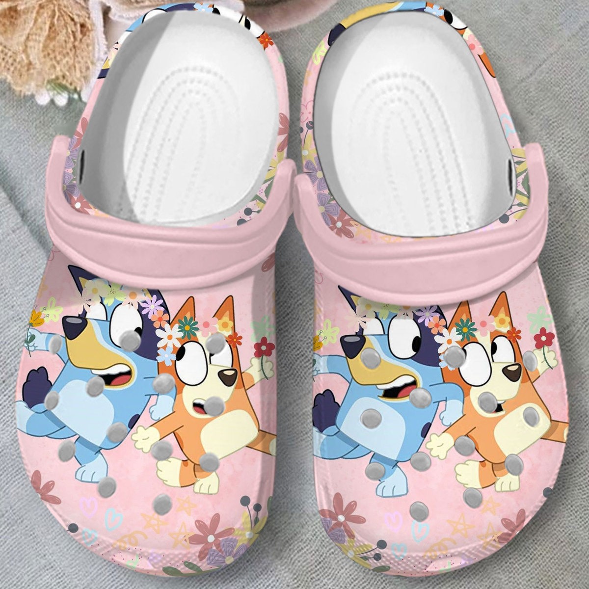 new design bluey pink clogs easy to clean and fast to dry 9qfz7