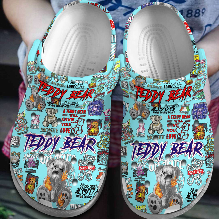 new design customized teddy bear blue clogs worldwide shipping service lt7yo