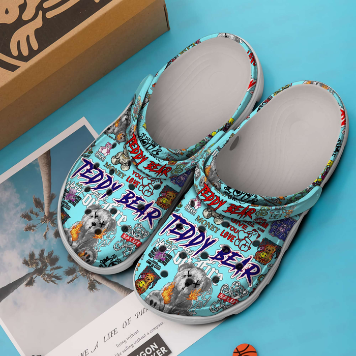 new design customized teddy bear blue clogs worldwide shipping service spxbp