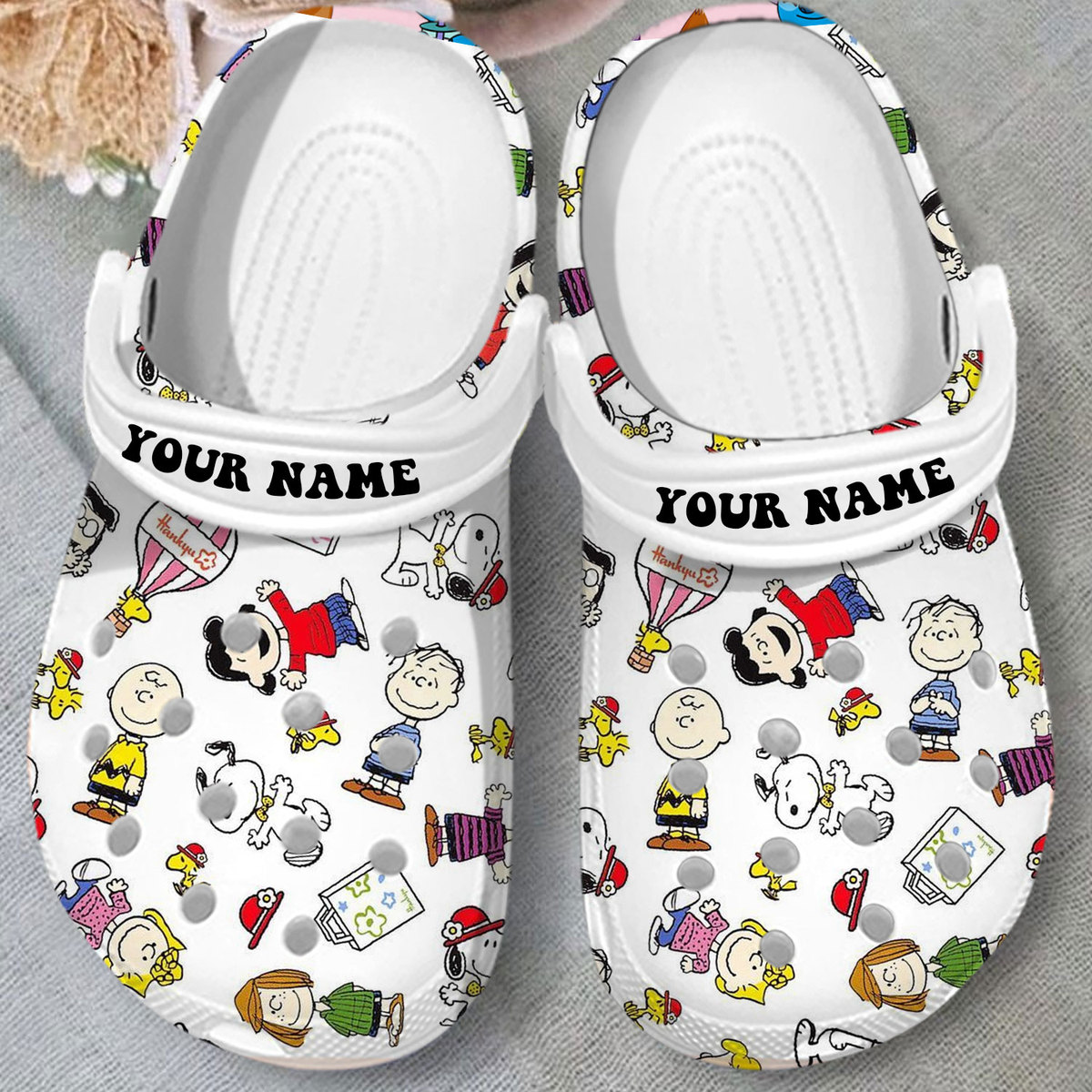 new design personalized snoopy white clogs express shipping available 8bbx8