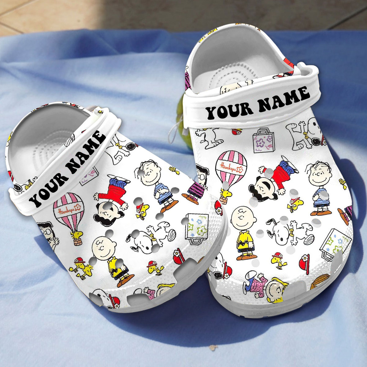 new design personalized snoopy white clogs express shipping available szikl