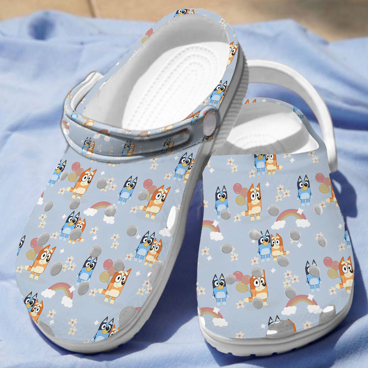 new good looking design bluey blue clogs brighten up your day ljylz