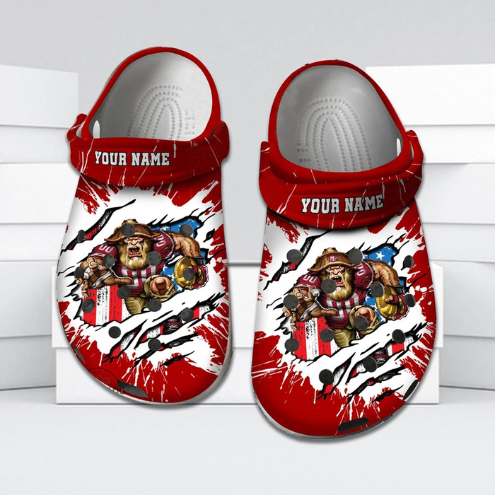personalized and soft san francisco 49ers clogs suitable for outdoor walking 4ysnz