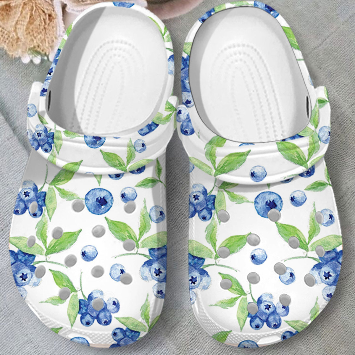 special and fashionable blueberry white clogs perfect footwear for family 1utkt