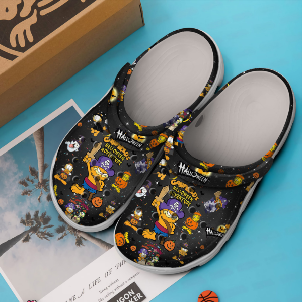 special design garfield black clogs bring joy and excitement 3zycx