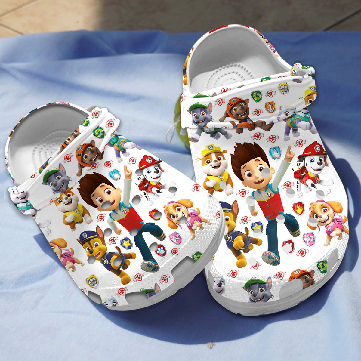 special design paw patrol white clogs best price for everyday pairc