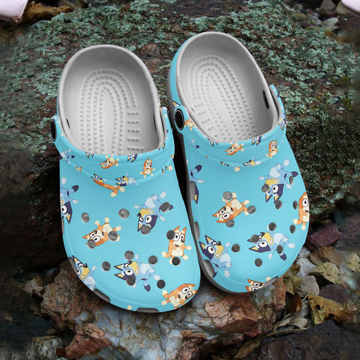 unique design bluey blue clogs perfect for outdoor activity mx5bq