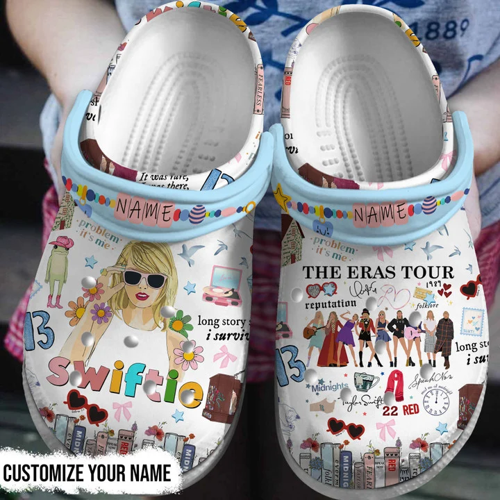 Custom Name Clogs Taylor Swift Classic Clogs, Unique Gift For Music Fans